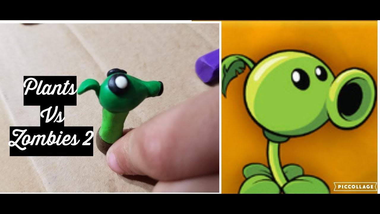 Lanzaguisantes de fuego con plastilina + Plants Vs Zombies 2 - YouTube
