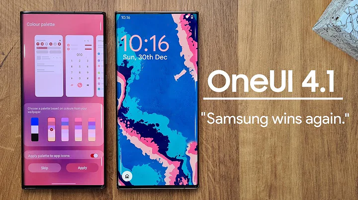 Samsung OneUI 4.1 (Android 12) OFFICIAL REVIEW!
