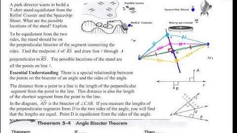 5.2 - Perpendicular and Angle Bisectors - GeomOnline