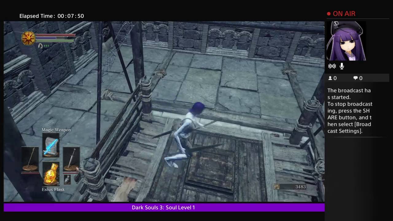 TurnTheVALIUMup's (PS4)Dark Souls 3: Soul Level 1 Run