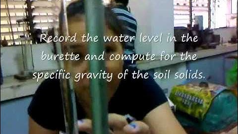 Determination of the Specific Gravity of Soil Solids - CE 413 ADDU