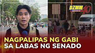 Dela Rosa supporters stayed overnight outside Senate amid ICC warrant | DZMM Teleradyo (12 May 2026)