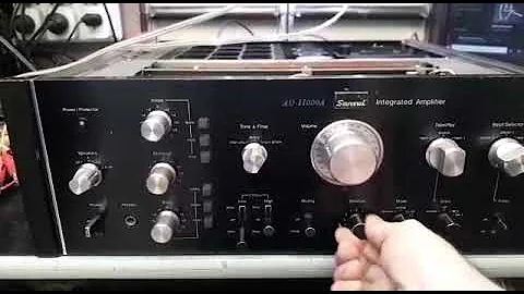 SANSUI AU 11000 FULL UPGRADED laboratory test measurements with oscilloscope sound free % coloration