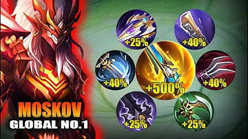 MOSKOV NEW META ATTACK SPEED BUILD!! 500% SPEED HACK!?😱 ( MUST TRY! ) MOSKOV BEST BUILD 2025‼️