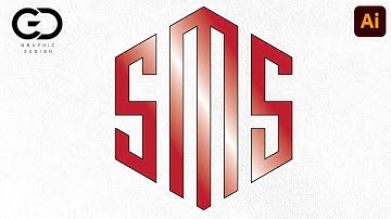 How To Draw Any Letters Logo In Polygon & Circle Adobe Illustrator Tutorials #illustrator #tutorial