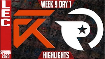 XL vs OG Highlights | LEC Spring 2020 W9D1 | Excel Esports vs Origen