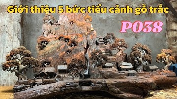 P038-giới thiệu và báo giá 5 bức tiểu cảnh gỗ trắc//  Tượng gỗ trắc Thế Quyết 039.620.5625