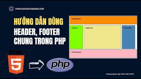 Hướng dẫn dùng Header, Footer chung trong PHP (chuyển đổi từ HTML sang PHP).