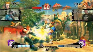 BeatdownII SSFIV 2v2 BigD[Guile]Prorook[Rose]-vs-[Adon]Johnny[Ryu-Guile]Danryu Part2