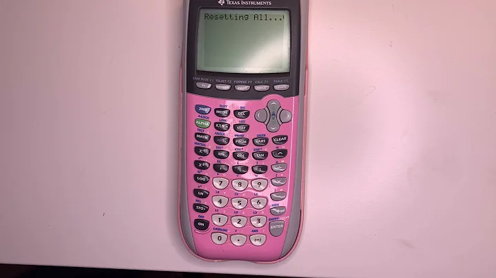 Clear Calculator in TI 84 Calculator