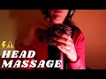 ASMR -  FAST AND AGGRESSIVE SCRATCHING massage | FLUFFY cover  INTENSE Sounds | tingly whispering