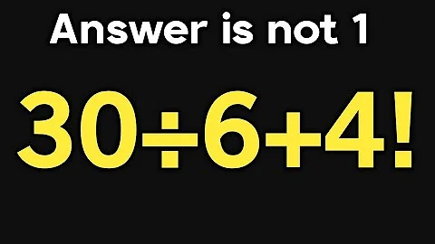 30÷6+4! = ❓ / Can you solve this simple math question / PEMDAS rules question