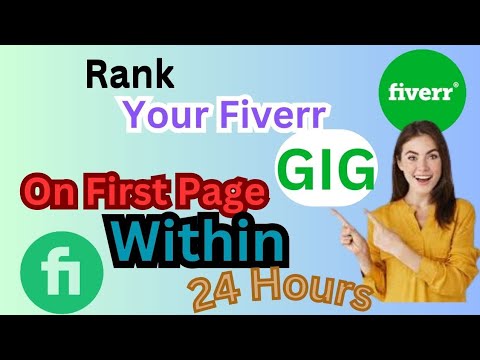 how to rank Fiverr gig on the first page - YouTube
