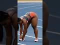 Thick Woman Warms Up Tallwoman Trackandfield Athlete Sport