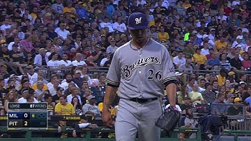 MIL@PIT: Brewers turn inning-ending double play