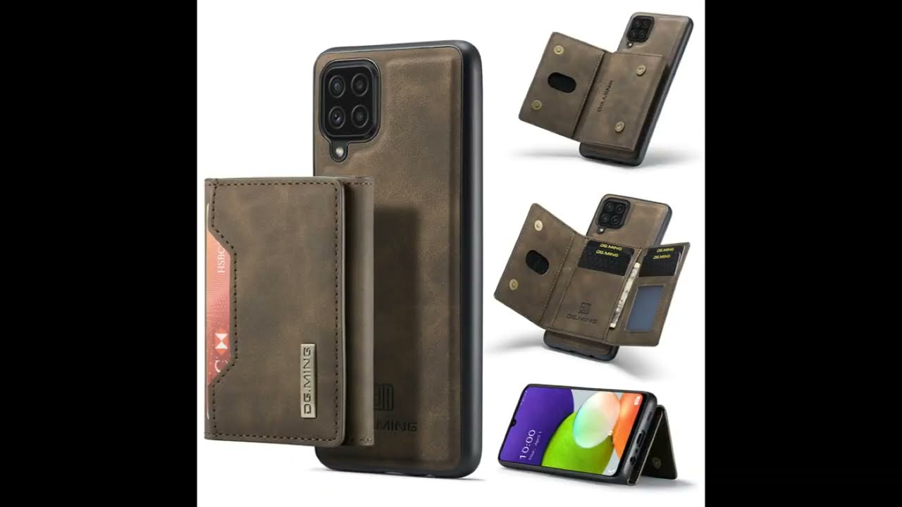 DG.MING Samsung Galaxy A22 4G M2 Series Wallet Case