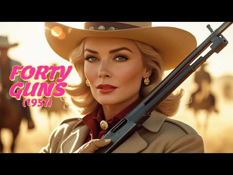 40 GUNS 1957 Full Movie Best Classic Western Starring Barbara Stanwyck In Cinemascope