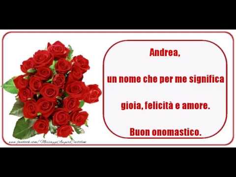 Tanti Auguri Di Buon Onomastico Andrea YouTube