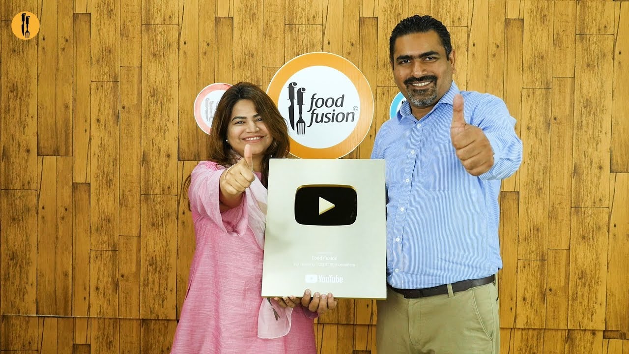Food Fusion Gets the Gold Play Button - A Big Thank You To all