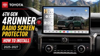 6Th Gen 4Runner Radio Screen Protector How To Install 2025-2027
