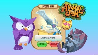 Animal Jam - Entering 30 Adopt-A-Pet Codes & Getting Alpha Sword!