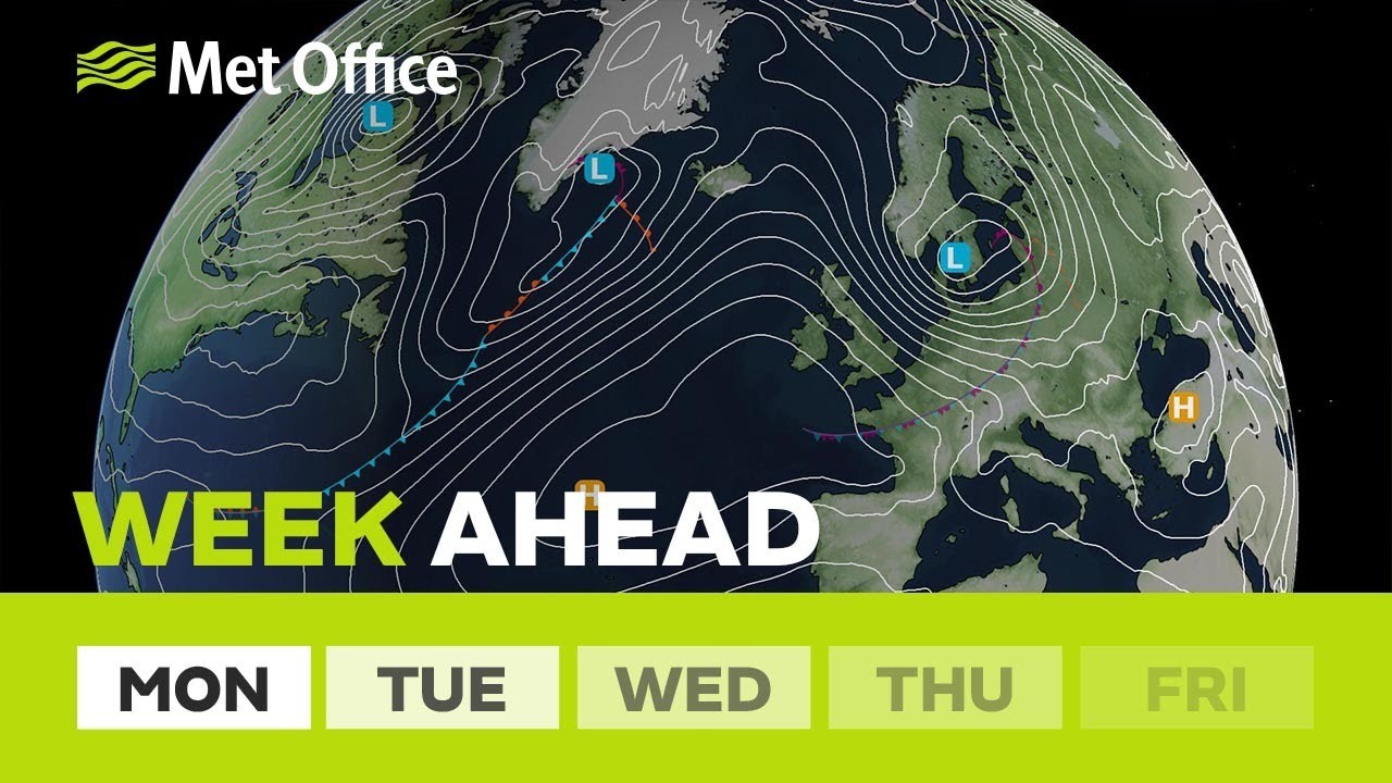 Week ahead – High pressure but with a few changes - YouTube