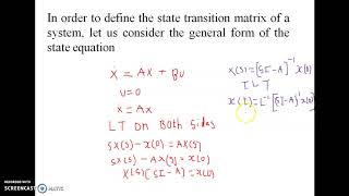 State Transition Matrix