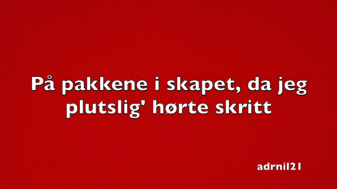 Jeg Så Mamma Kysse Nissen (Med Tekst og Melodi)