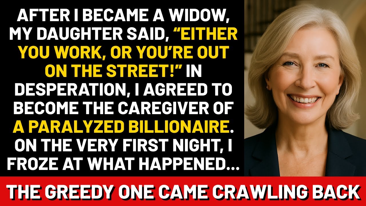 After I became a widow, my daughter said, “Either you work, or you’re out on the street!”...