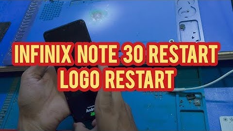 lnfinix Note 30 Logo Restart Problem / Infinix Note 30 First Logo Restart Solution / Infinix X6833b