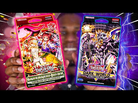 Yu-Gi-Oh! 3x Beware of TRAPTRIX vs DARK WORLD Structure Decks!