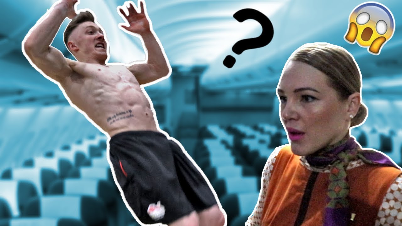 BACKFLIP ON AN AEROPLANE ?? Australia Vlog #1 {40,000ft) - YouTube
