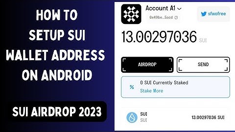 How To Setup SUI Wallet Address on Android | SUI Airdrop 2023