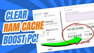 how to clear ram cache in windows 10/11 (2024) 🚀 make computer faster
