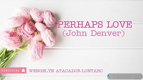 PERHAPS LOVE-John Denver [ Kalimba Cover and Numbered Notation Tabs ]
