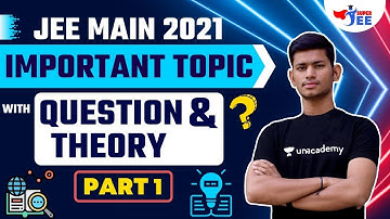 JEE Mains 2021 Important Topics | Part-1 | JEE Physics | IIT-JEE 2021 | Super JEE | Saurabh Maurya