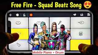 Garena Free Fire : Squad Beatz Theme On Walkband |  Mere Squad Ki Beatz Piano Cover screenshot 1
