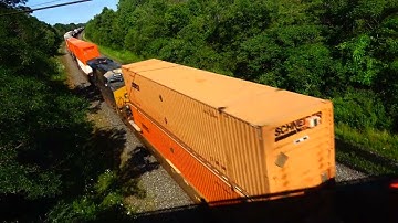 CSX and BNSF Trains Racing! Big UP Tank Train! Train Overhead View! Some DPU Alrights + More Trains!
