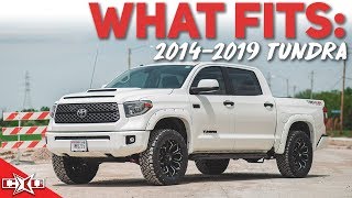 Trying to find the perfect setup for your 2014-2019 toyota tundra?
check out what fits on a leveling kit, small lift, and large lift kit
truck! ad...