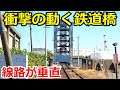 【これはすごい】日本で唯一の動く鉄道橋と珍しいワイヤー式遮断機を見学
