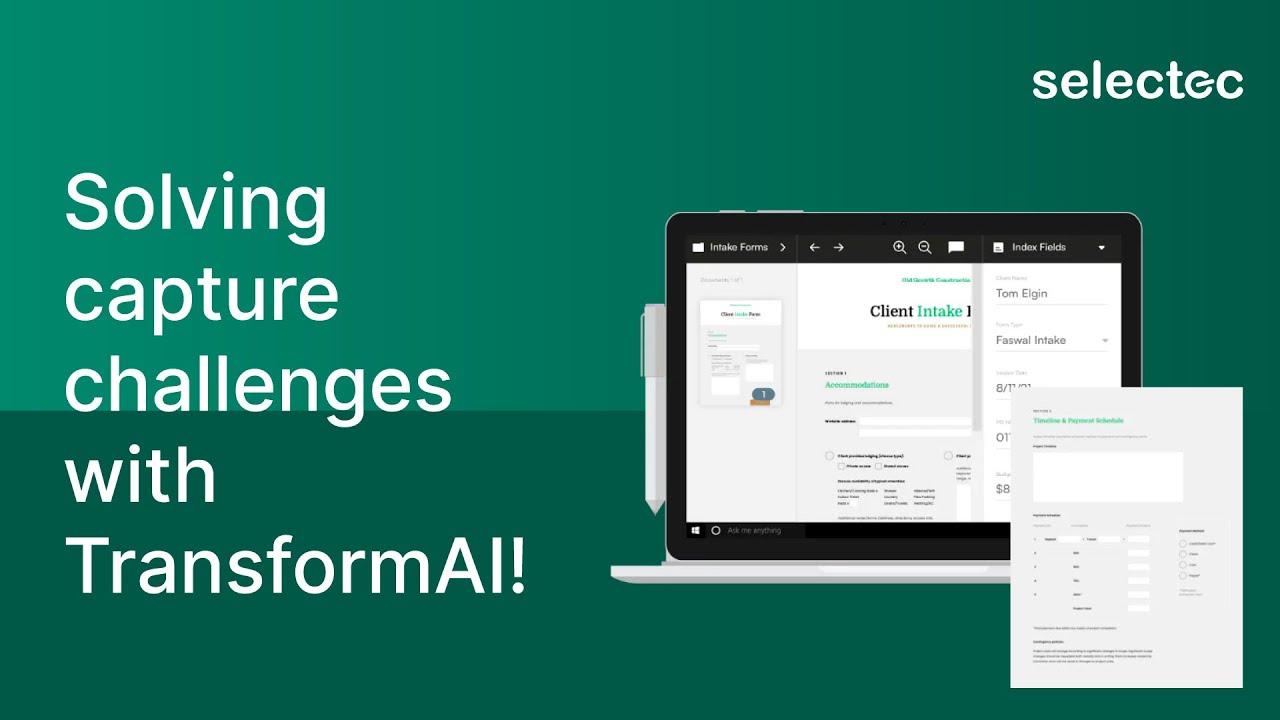 Square 9 TransformAI intelligent invoice capture | Selectec