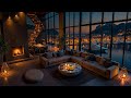Cozy Apartment Ambience by the Peaceful Seaport 🌃 Relaxing Jazz Saxophone Music for Insomnia & Sleep