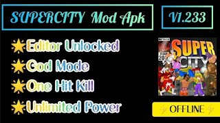 Supercity Mod Apk v1.233 - GODMODE+1HITKILL. screenshot 2