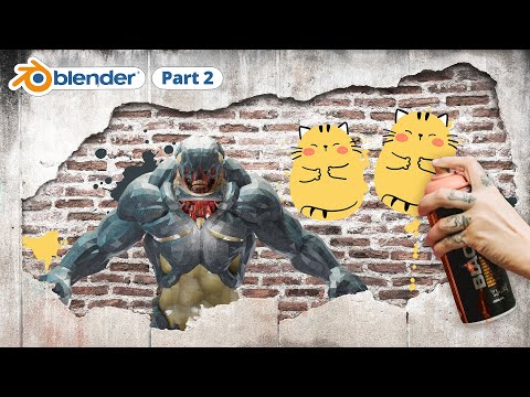 Blender 3 Texture Painting & Shader Graph Tutorial | Stencils - Part 2
