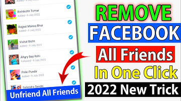 How to Unfriend all friends on Facebook 2022 | in one Click|how to remove all friends from Facebook