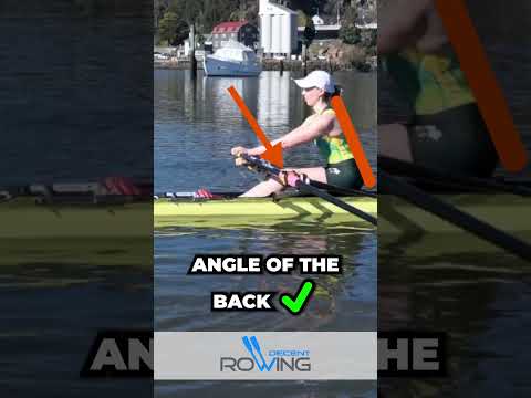 The perfect rowing catch position demonstration