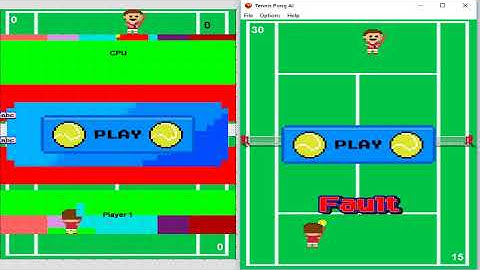 Pong Tennis AI
