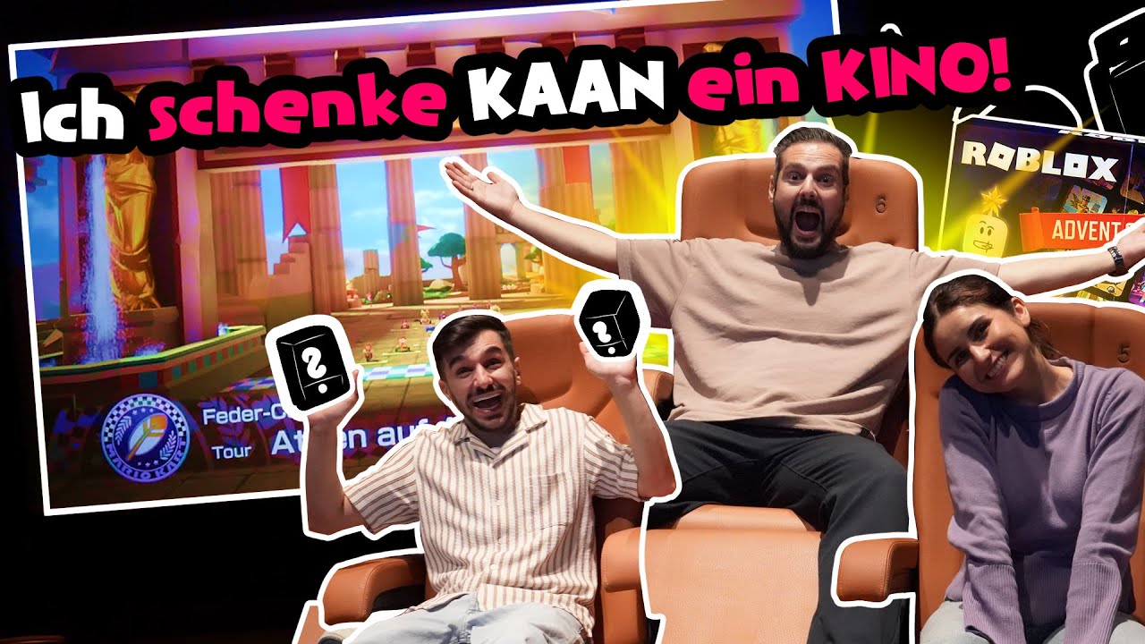 Ich habe KAAN EIN GANZES KINO zum GEBURTSTAG geschenkt! XXL B-Day Überraschung für Kaan