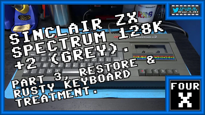 Sinclair ZX Spectrum 128K +2 (Grey) - Part 3 - Restore & Rusty Keyboard Treatment.