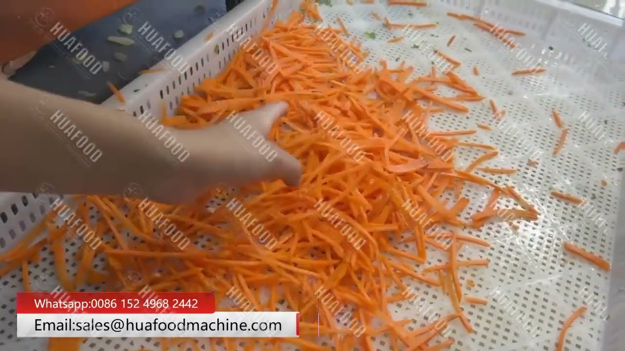 Double Head Root Vegetable Cutting Machine - Carrot Shredders